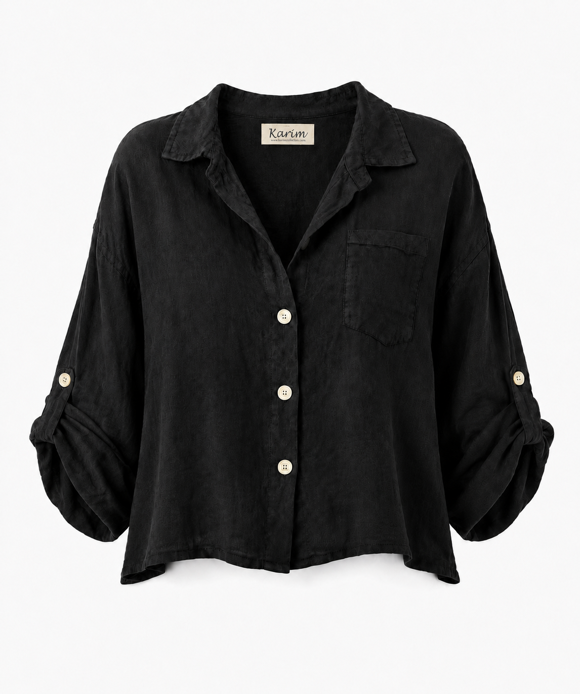 Cropped Linen Shirt