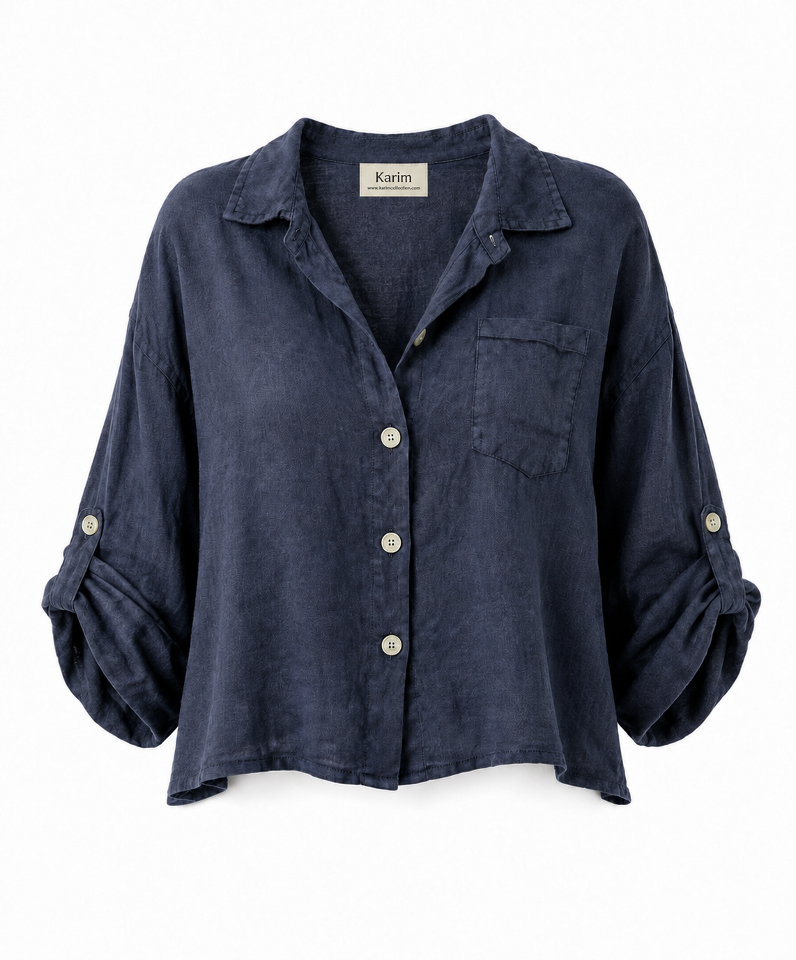 Cropped Linen Shirt