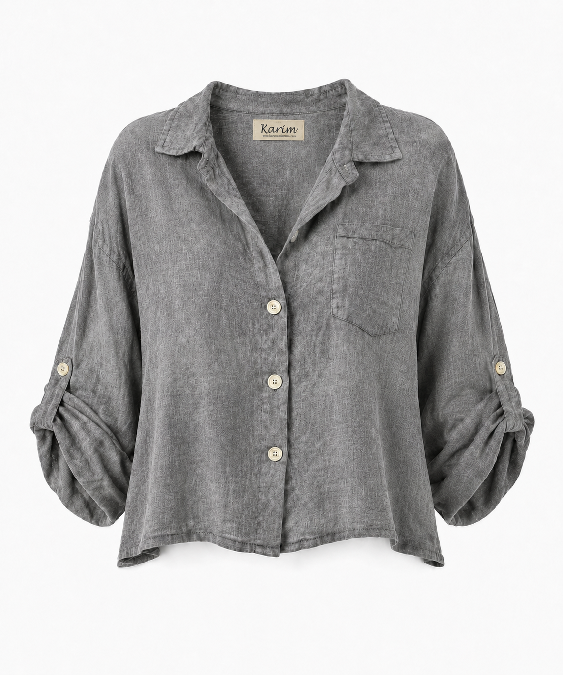 Cropped Linen Shirt