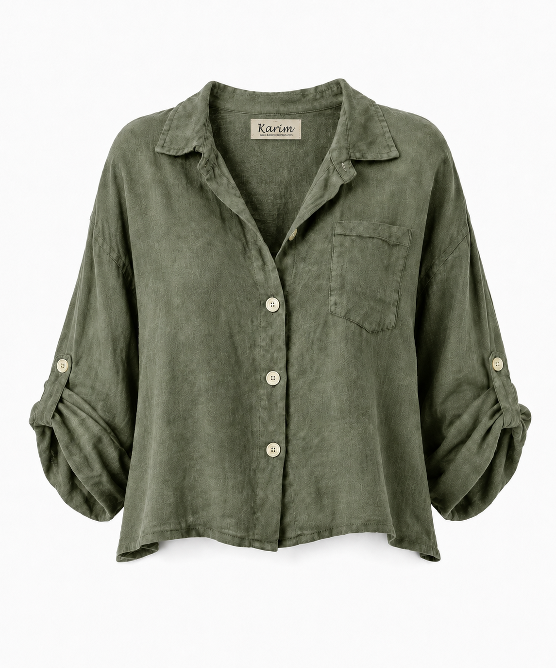 Cropped Linen Shirt