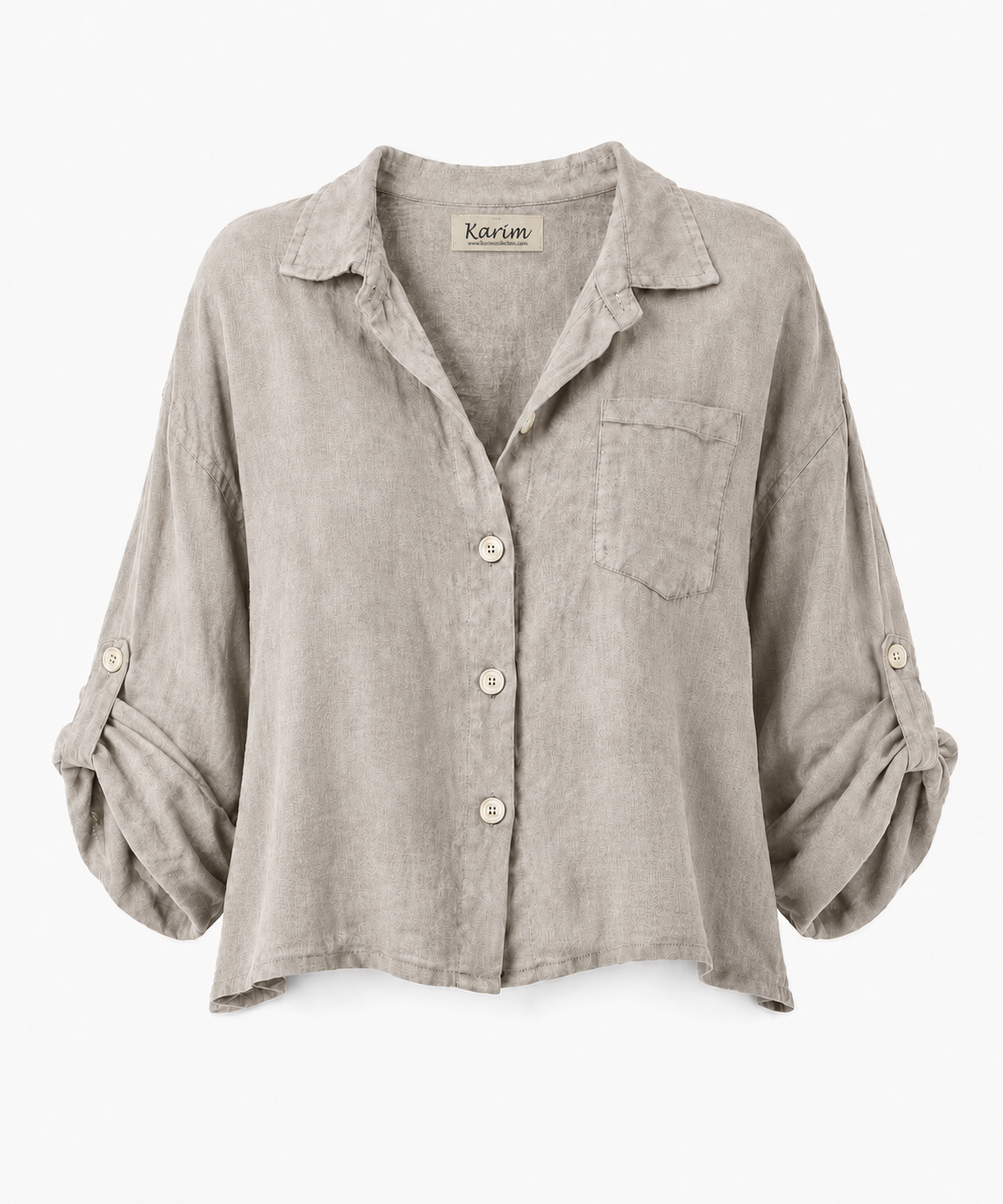 Cropped Linen Shirt