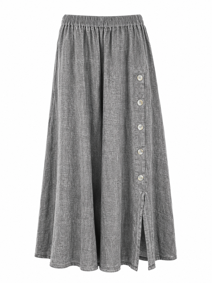 Palazzo Pants - Charcoal, studio flat lay