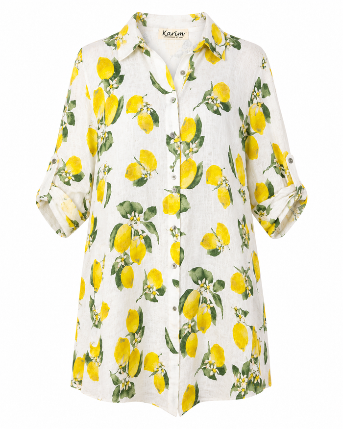 Limoncello Linen Shirt Dress