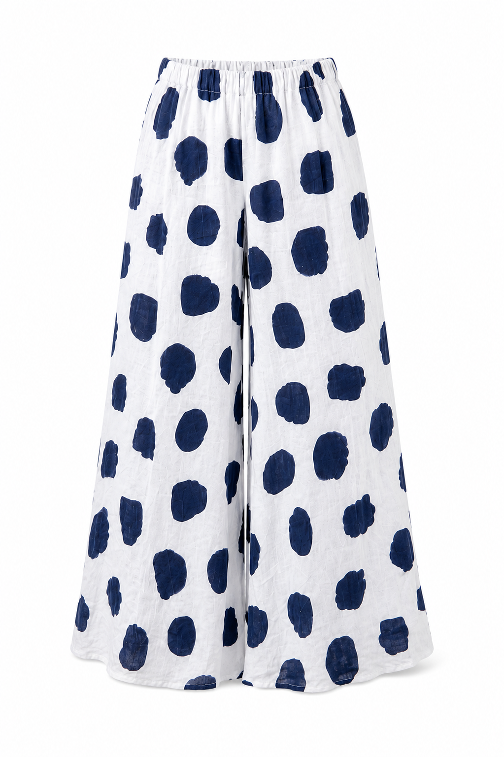 Polka Dot Pants - Navy, flat lay