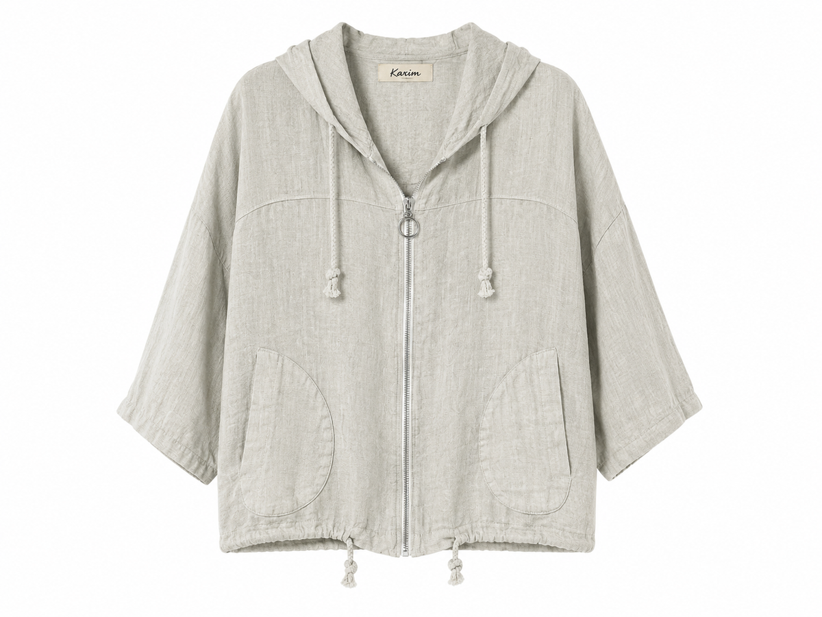 Linen Jacket with zipper