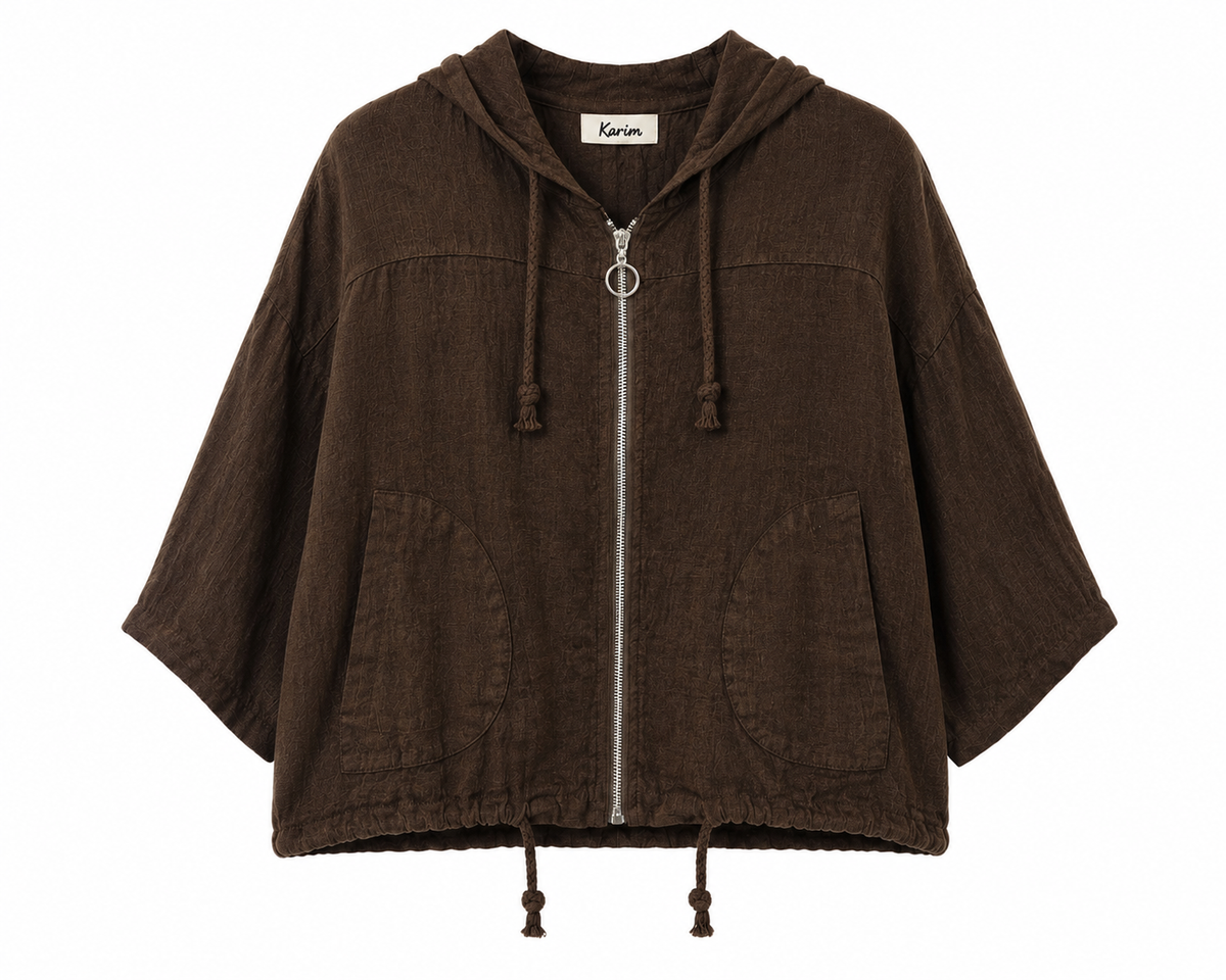 Linen Jacket with zipper