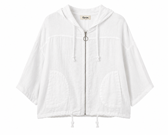 Linen Jacket with zipper