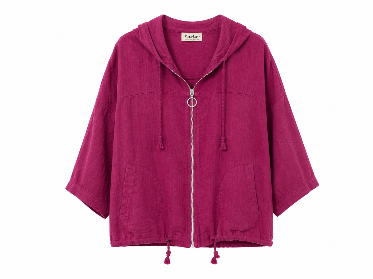 Linen Jacket with zipper