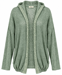 Star Hooded Cotton Cardigan