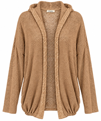 Star Hooded Cotton Cardigan