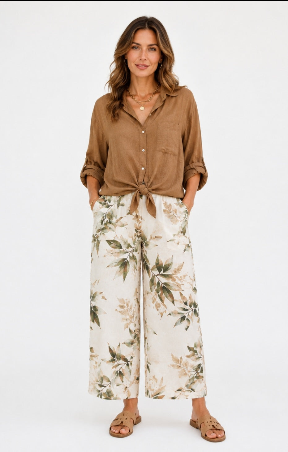 Linen Botanical Outfit